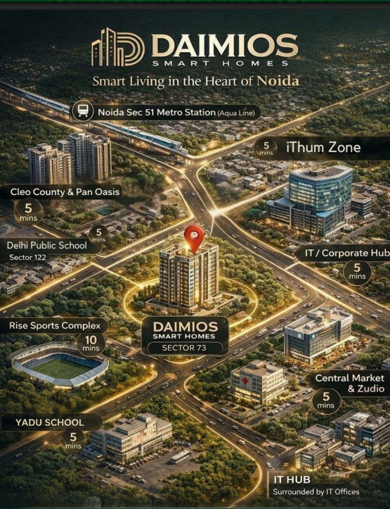 Daimios Smart Homes Sector 73 Location